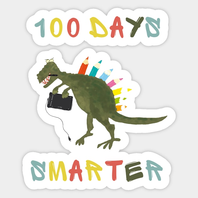 100 days smarter Sticker by IOANNISSKEVAS